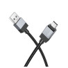Kabel USB micro USB 1.2m czarny nylonowy - szybkie ładowanie | Sklep online