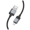 Kabel USB micro USB 1.2m czarny nylonowy - szybkie ładowanie | Sklep online