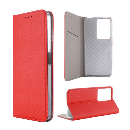 Etui Smart Magnet na telefon OPPO A5 5G 2025 CPH2735 / A5m 4G CPH2727 czerwone