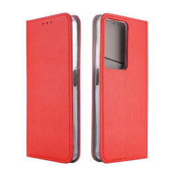 Etui Smart Magnet na telefon OPPO A5 5G 2025 CPH2735 / A5m 4G CPH2727 czerwone