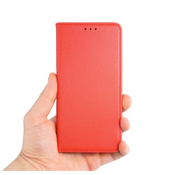 Etui Smart Magnet na telefon OPPO A5 5G 2025 CPH2735 / A5m 4G CPH2727 czerwone