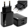 Ładowarka sieciowa 2 x USB-A 2,1A 10W U21 czarna