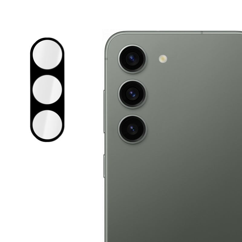 9H SZKŁO hartowane na telefon Samsung Galaxy S23 S911 / 23+ S916 tylny aparat 3D czarne