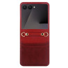 Etui Leather Case Strap na telefon Samsung Galaxy Z Flip 8 5G F776 czerwone