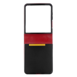 Etui Leather Case Strap na telefon Samsung Galaxy Z Flip 8 5G F776 czerwone