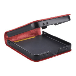 Etui Leather Case Strap na telefon Samsung Galaxy Z Flip 8 5G F776 czerwone