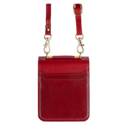Etui Leather Case Strap na telefon Samsung Galaxy Z Flip 8 5G F776 czerwone
