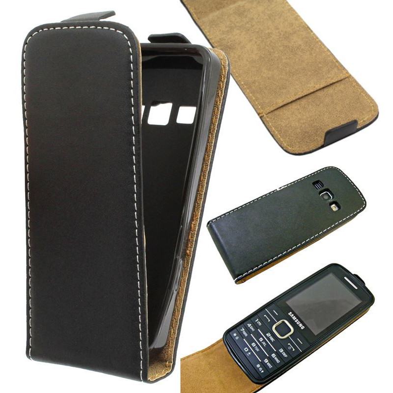 Etui pionowe z klapką SLIM FLEX na telefon Samsung S5610 S5611 czarne HQ