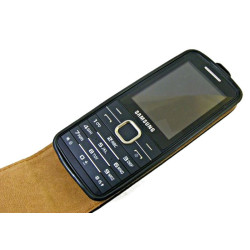 Etui pionowe z klapką SLIM FLEX na telefon Samsung S5610 S5611 czarne HQ
