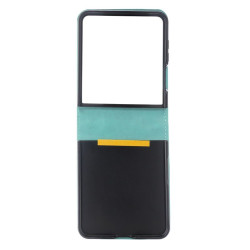 Etui Leather Case Strap na telefon Samsung Galaxy Z Flip 8 5G F776 niebieskie