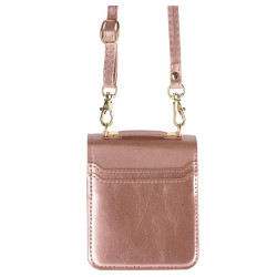 Etui Leather Case Strap na telefon Samsung Galaxy Z Flip 8 5G F776 różowe