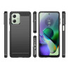 Etui Bumper Carbon Lux na telefon motorola moto g54 5G / g54 power edition 5G czarne