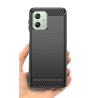 Etui Bumper Carbon Lux na telefon motorola moto g54 5G / g54 power edition 5G czarne