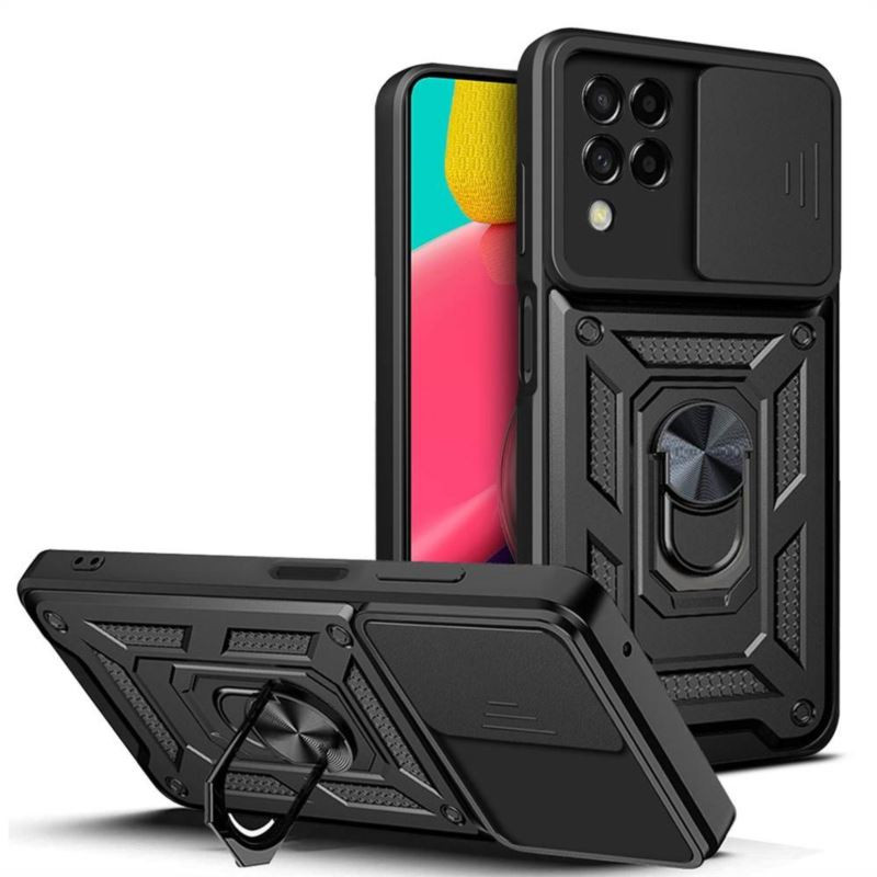 Etui Pancerne CAMSHIELD Ring na telefon Samsung Galaxy S23 Ultra czarne