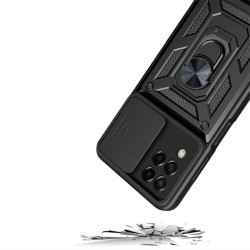 Etui Pancerne CAMSHIELD Ring na telefon Samsung Galaxy S23 Ultra czarne