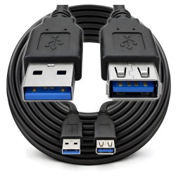 Przedłużacz kabla USB 3.0 przewód 5m męski-żeński - kabel do przedłużania połączeń USB