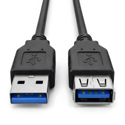 Przedłużacz kabla USB 3.0 przewód 5m męski-żeński - kabel do przedłużania połączeń USB