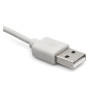 Przedłużacz kabla USB-A 2.0 męski-żeński 1m szara - wydłuż zasięg urządzeń USB