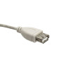 Przedłużacz kabla USB-A 2.0 męski-żeński 1m szara - wydłuż zasięg urządzeń USB