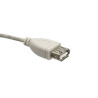 Przedłużacz kabla USB 2.0 przewód 3m męski-żeński - szary kabel przedłużający USB A-A