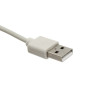 Przedłużacz kabla USB 2.0 przewód 3m męski-żeński - szary kabel przedłużający USB A-A