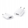 Ładowarka sieciowa USB 5V 1A płaska biała HQ