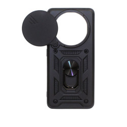 Etui pancerne CamShield Ring na telefon Xiaomi Redmi Note 14 Pro 5G / POCO X7 5G czarne
