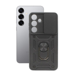 Etui Pancerne CAMSHIELD Ring na telefon Samsung Galaxy S25+ 5G S936 czarne