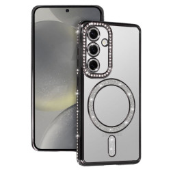 Etui MagSafe Bling na telefon Samsung Galaxy A26 5G A266 / A17 5G A176 / A17 4G A175 czarne