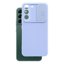 Etui SILICONE LENS na telefon Samsung Galaxy S22 S901 niebieskie