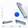 Hub USB-A 4 w 1 rozdzielacz portów 3.0 i 2.0 szary