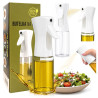 Spryskiwacz do oliwy i oleju szklany dozownik butelka w sprayu 200 ml biały