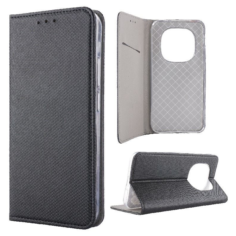 Etui Smart Magnet na telefon Xiaomi Redmi Note 15 4G 2510DRA23E / 15 5G 25098RA98G / POCO M8 5G 25118PC98G czarne
