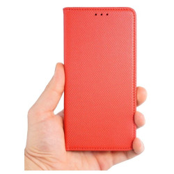 Etui Smart Magnet na telefon Xiaomi Redmi Note 15 4G 2510DRA23E / 15 5G 25098RA98G / POCO M8 5G 25118PC98G czerwone