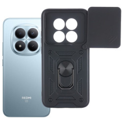 Etui Pancerne CAMSHIELD Ring na telefon Xiaomi Redmi Note 15 Pro+ 5G 2510ERA8BG / POCO M8 Pro 5G 2510EPC8BG czarne
