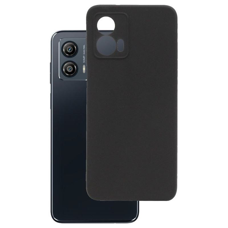 Etui Jelly Case na telefon motorola moto g53 5G czarne matowe