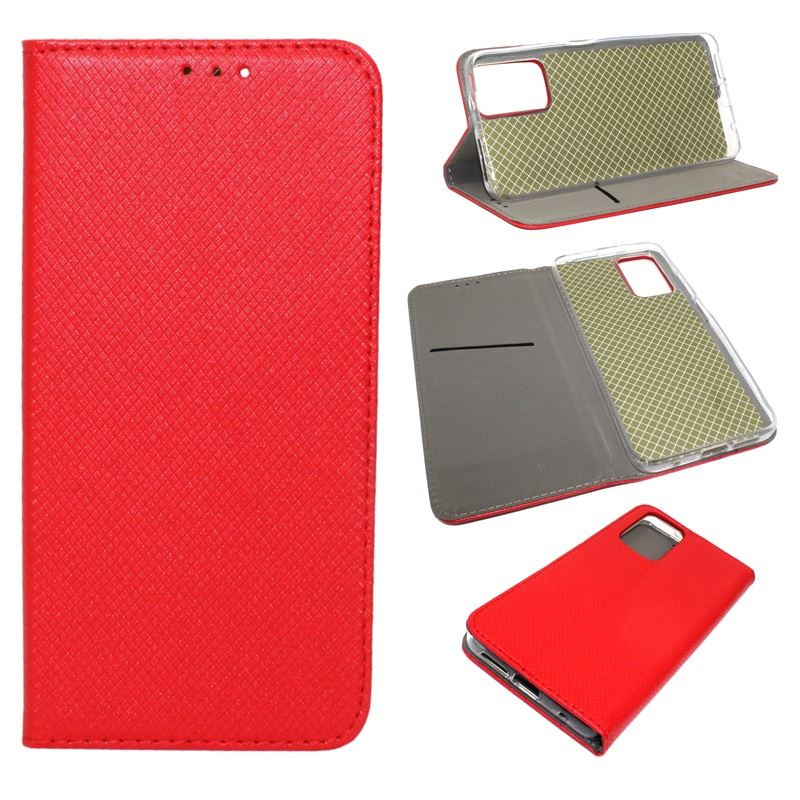 Etui Smart Magnet na telefon Xiaomi Redmi Note 12S 4G LTE 23030RAC7Y czerwone