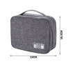 Organizer na kable saszetka podróżna etui torba do akcesoriów elektronicznych 25x18,5cm