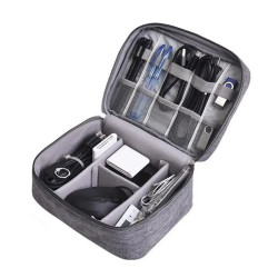 Organizer na kable saszetka podróżna etui torba do akcesoriów elektronicznych 25x18,5cm