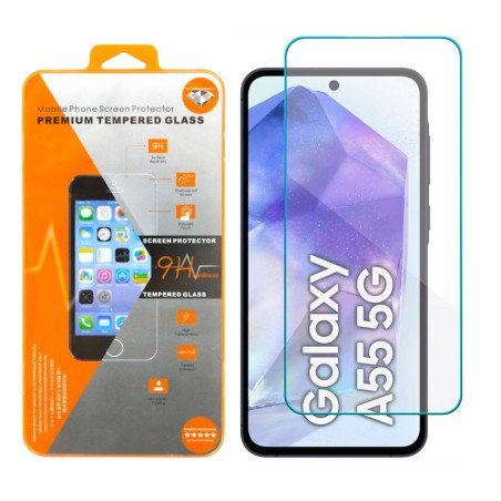 9H SZKŁO hartowane na telefon Samsung Galaxy A35 5G A356 / A55 5G A556 / M35 5G M356 / S24 FE 5G S721 / S25 FE 5G S731 pom opak