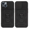 Etui pancerne CamShield Ring na telefon Apple iPhone 14 / 13 czarne