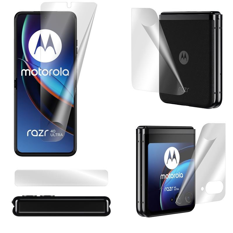 HYDROGEL folia ochronna na telefon motorola razr 70 ultra 5G XT2655-1 / 60 ultra 5G XT2551 3w1