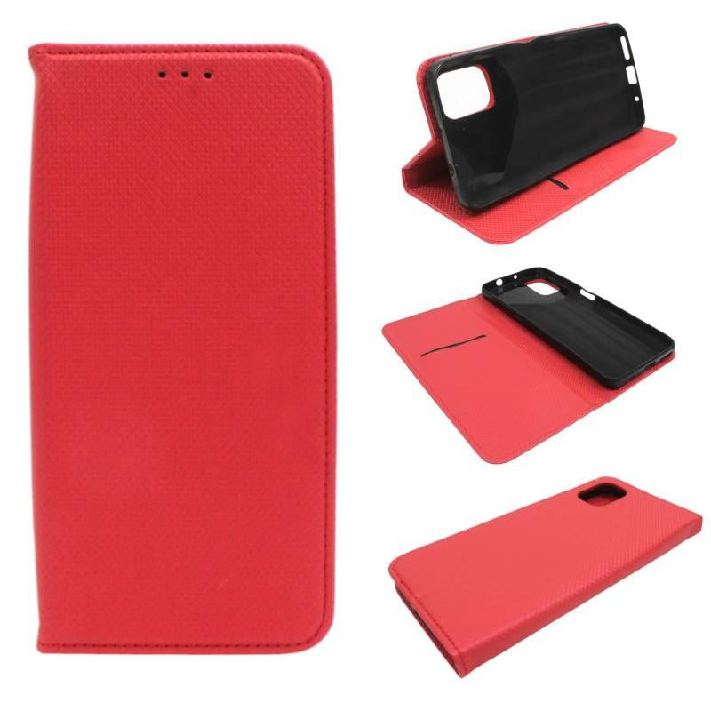 Etui Smart Magnet na telefon motorola moto g9+ XT2087 czerwone