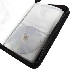 ETUI POKROWIEC FUTERAŁ NA PŁYTY 80 szt PŁYT CD / DVD / Blu-ray granatowe