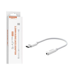 Adapter audio jack 3.5mm na USB-C Somostel biały