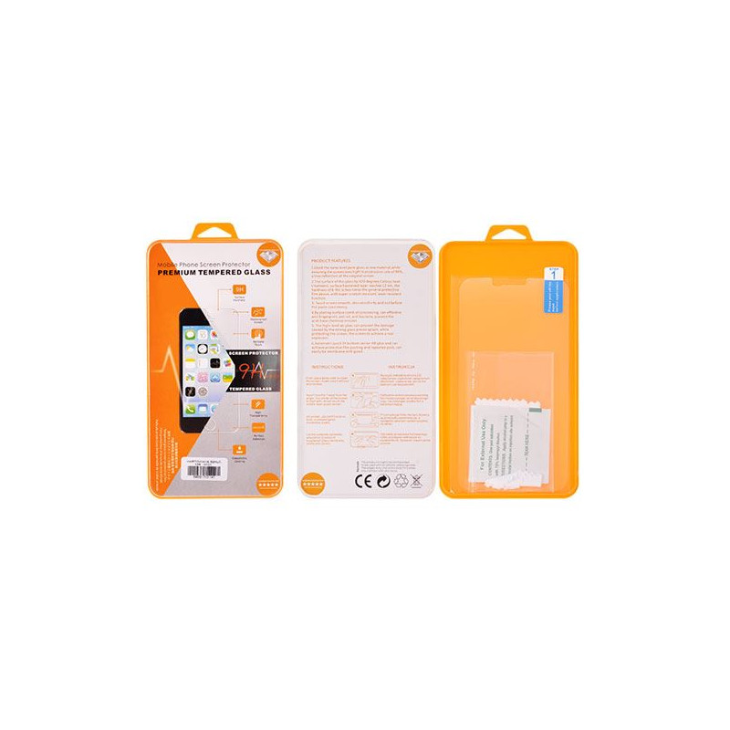 9H SZKŁO hartowane na telefon Apple iPhone XR A1984 / 11 A2111 pomarańczowe opakowanie