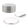 Magnes neodymowy płytkowy okrągły 20x1mm samoprzylepny z klejem 3M - zestaw 10 sztuk