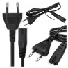 Kabel zasilający euro ósemka 1m 2 PIN przewód do RTV AGD audio video zasilaczy