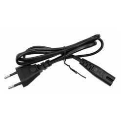 Kabel zasilający euro ósemka 1m 2 PIN - przewód do RTV AGD audio video | Sklep online