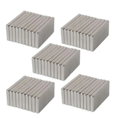 Magnes neodymowy płaski 12x4x1,5mm zestaw 10szt